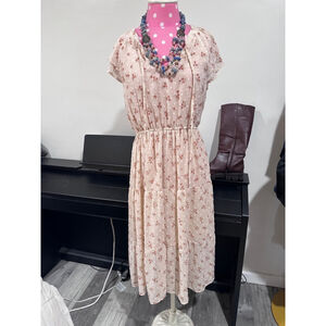 Women's Unbranded Dress, Size M, Pink & White Floral